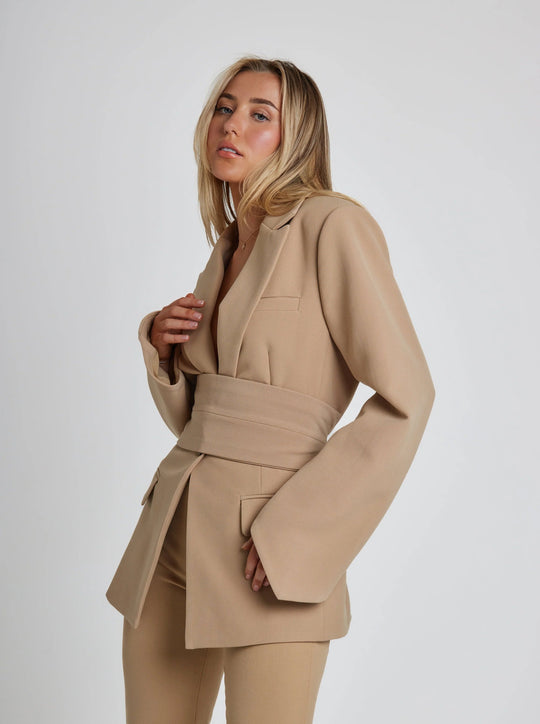 Heidi-Mode | Gürtelblazer Elegant Schlank Damen Blazer