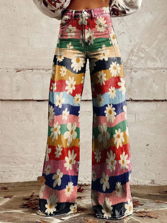 Heidi-Mode | Bedruckte Weite Hose