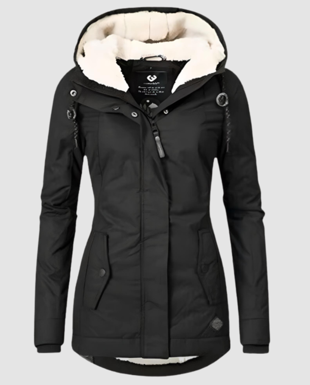 Lange Gefütterte Winterjacke Damen | Heidi-Mode