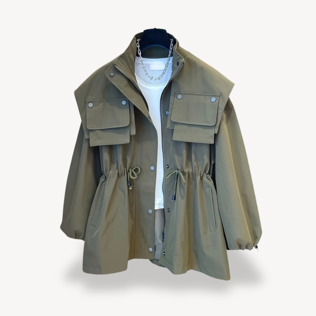 Heidi-Mode | Lässige Utility-Jacke mit Taschen für Frauen