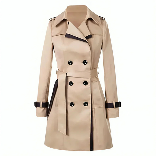 Heidi-Mode | Langer Trench-Mantel Locker für Frauen Stilvoll
