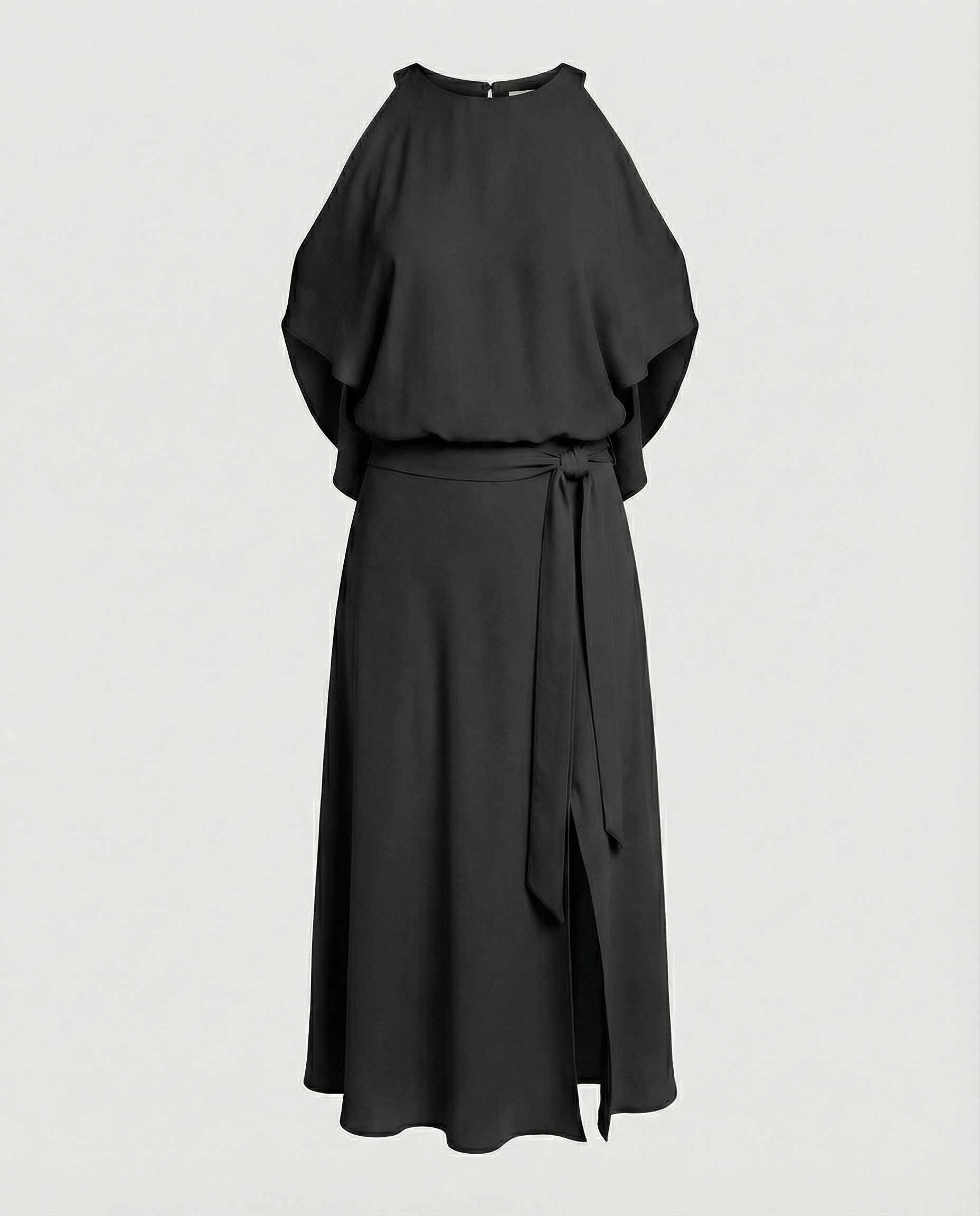 Elegantes Kleid mit modischen Schulterausschnitten.
