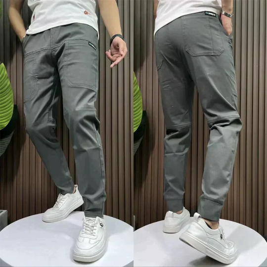 Heidi-Mode | Dehnbare Multi-Taschen Cargo-Hose (Unisex)