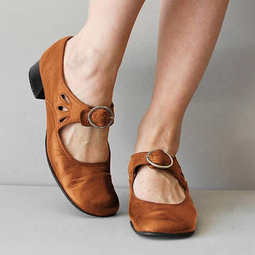 Heidi | Vintage Schuhe mit runder Zehe