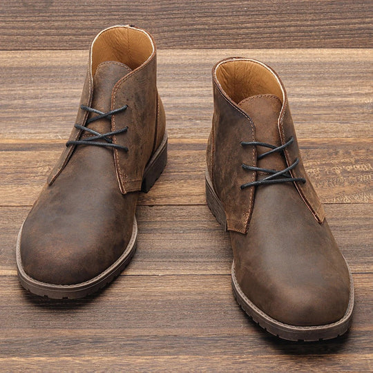 Stiefelette Aus Echtem Leder