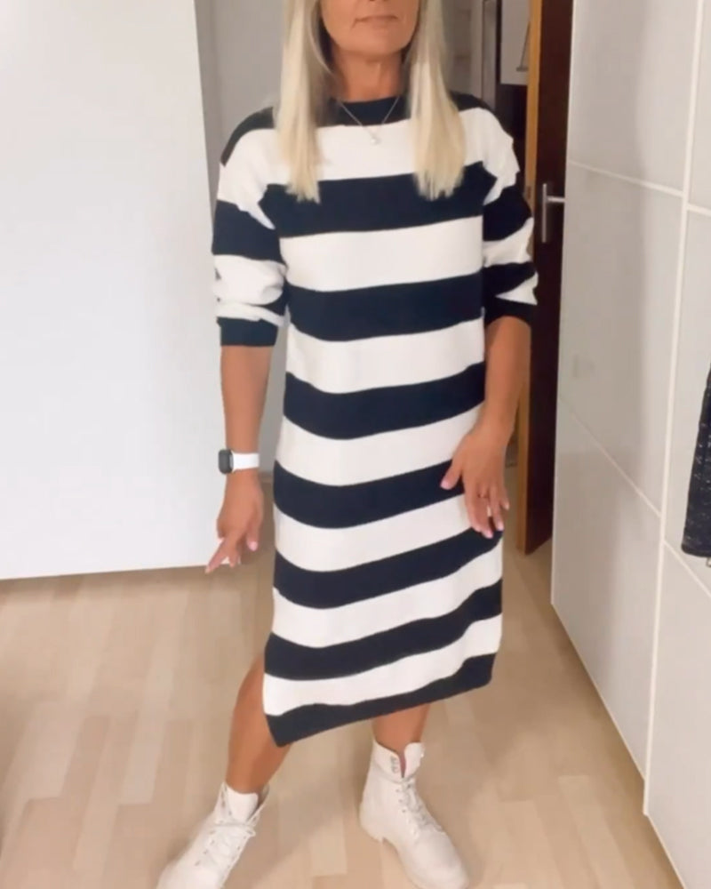 Heidi-Mode | Damenkleid mit Rundhalsausschnitt