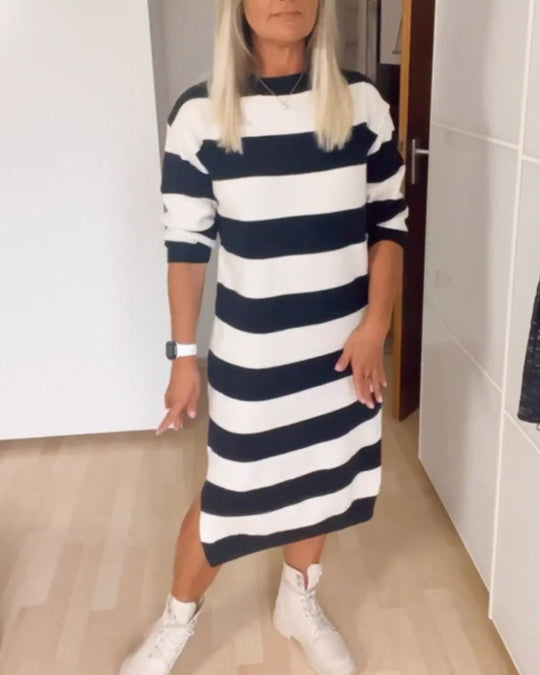 Heidi-Mode | Damenkleid mit Rundhalsausschnitt