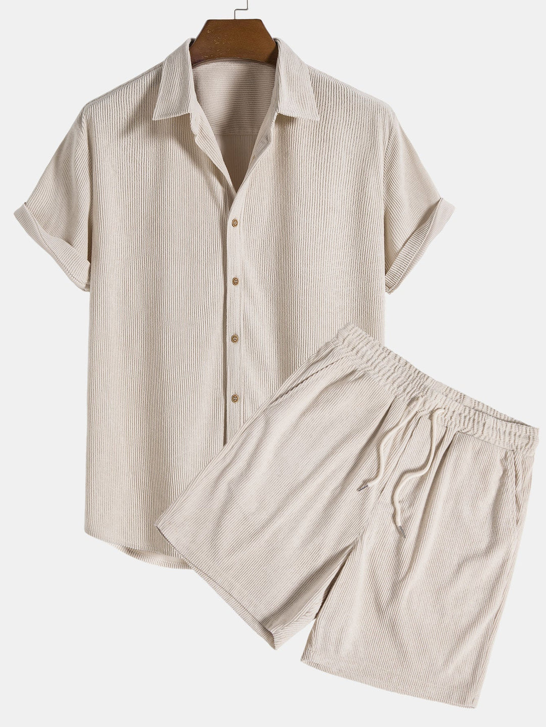 Heidi-Mode | Kurzärmeliges Button Down Hemd & Shorts