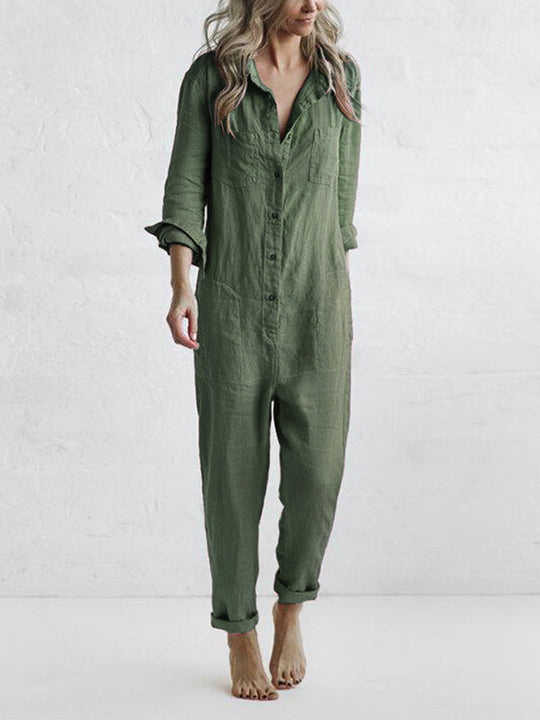 jumpsuit met lange mouwen