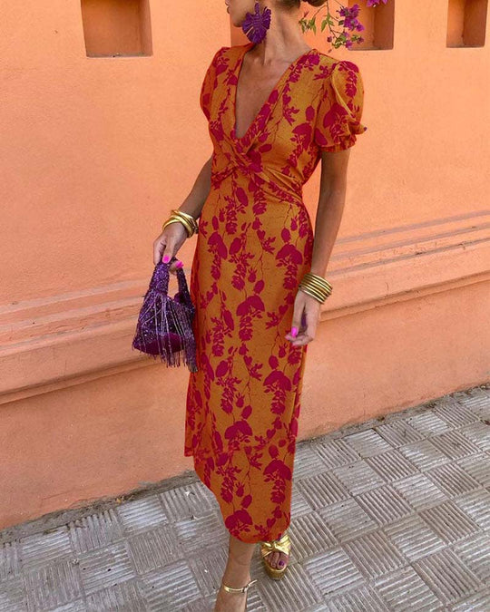 Heidi-Mode | Zeitloses Midi-Kleid mit Ärmeln
