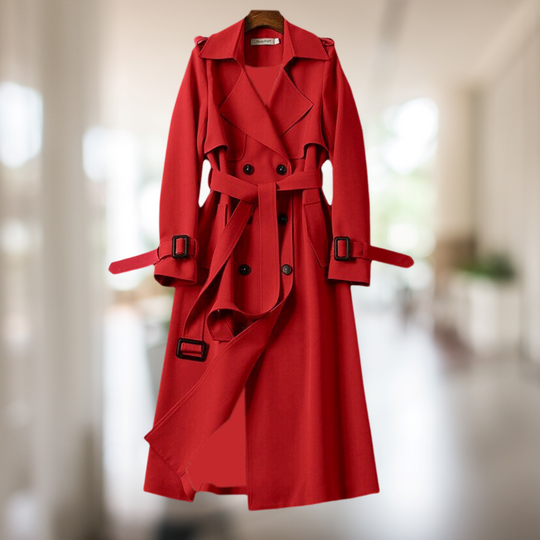 Heidi-Mode | Doppelreiher Leichter Trenchcoat Damen