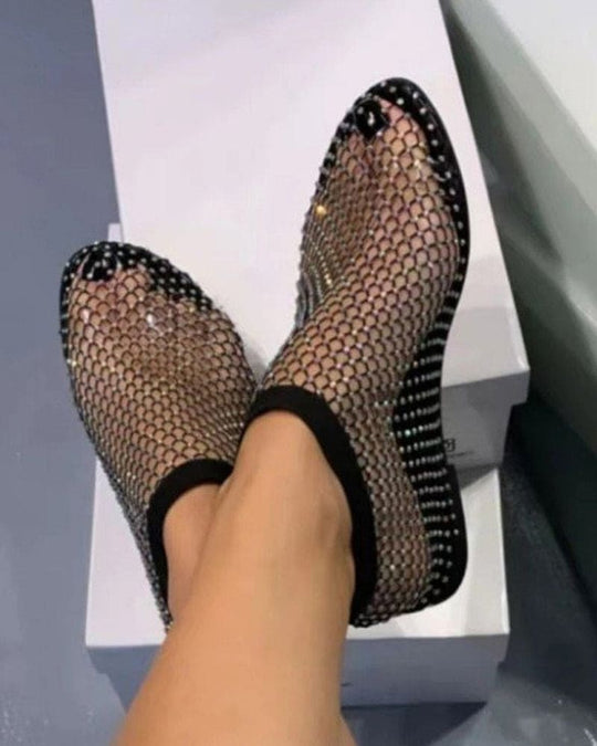 Heidi-Mode | Stilvolle Glänzende Ballerinas