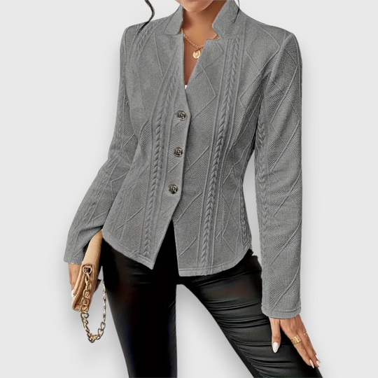 Heidi-Mode | Handgefertigte Blaue Jacke für Damen