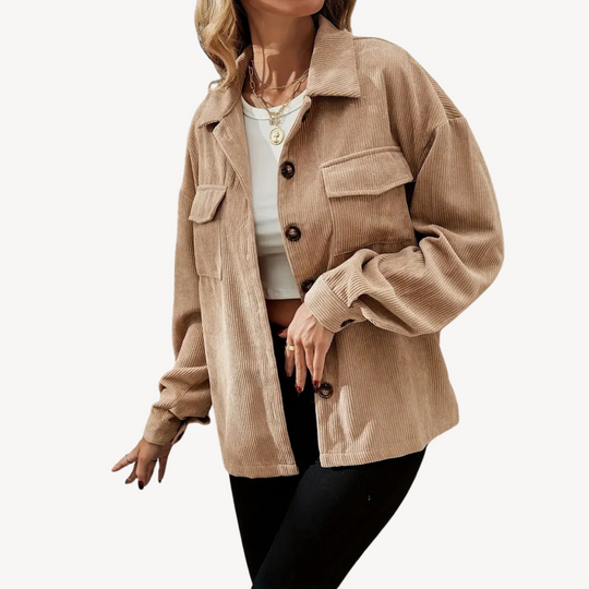 Heidi-Mode | Damen Cordjacke mit Knöpfen