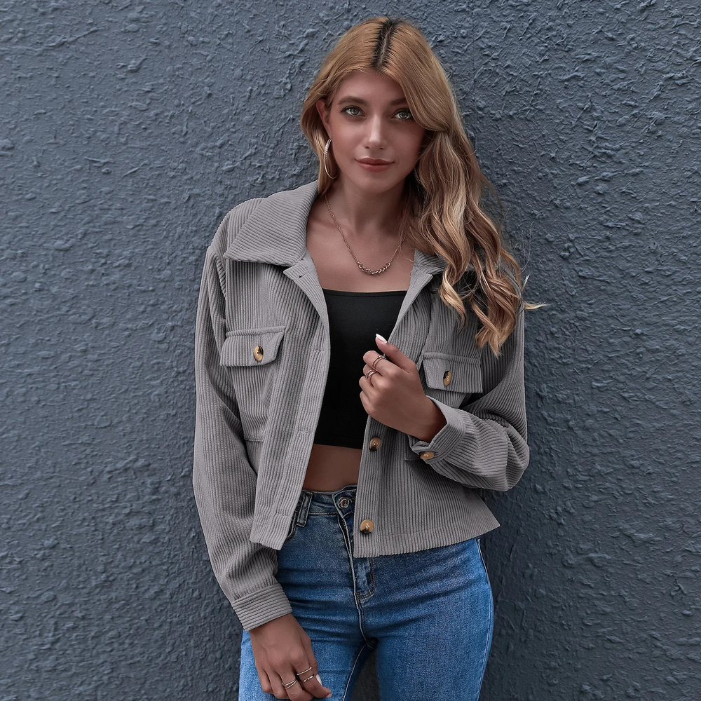 Heidi-Mode | lässige Cordjacke