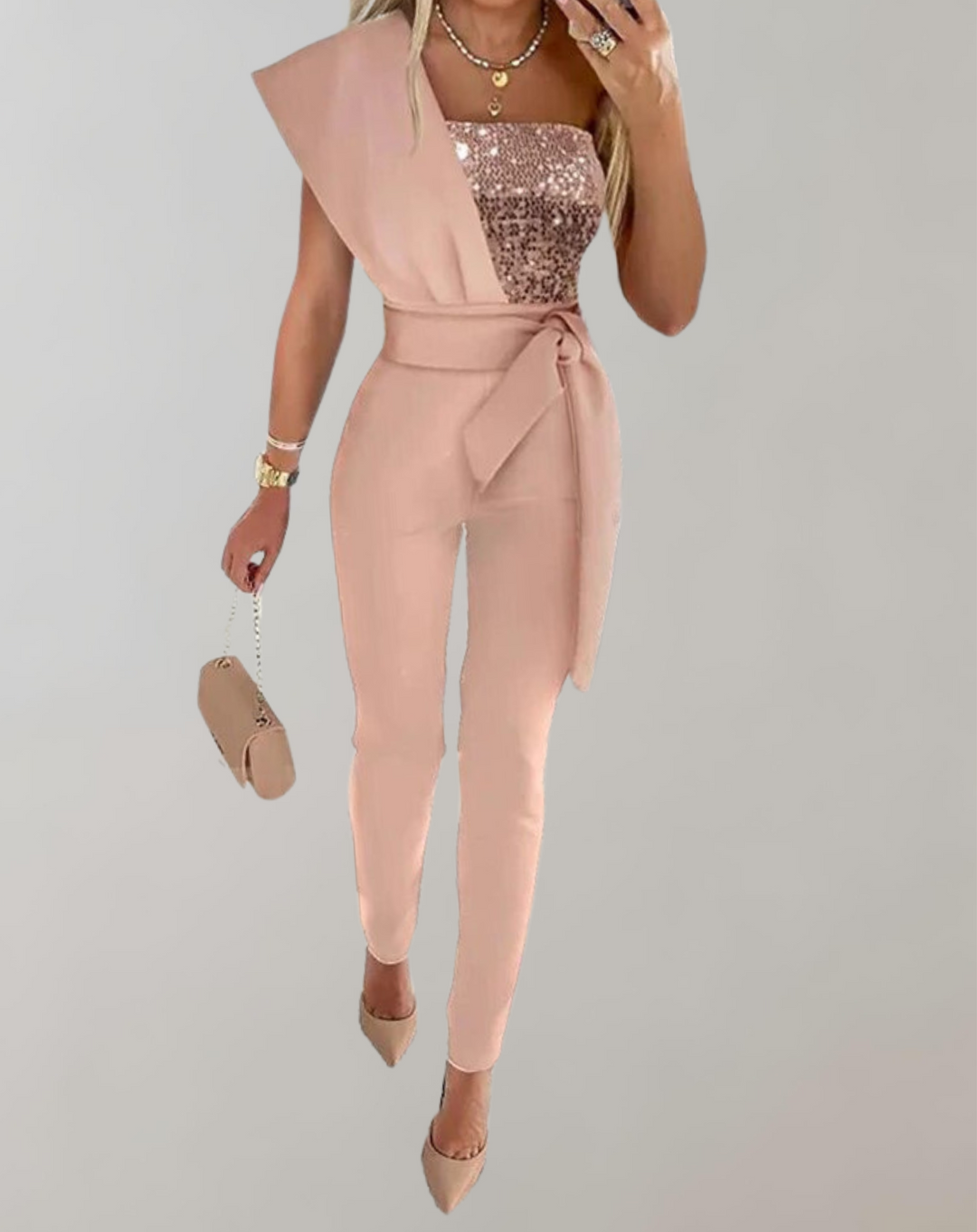 Stylischer Damen Jumpsuit mit Ärmeln