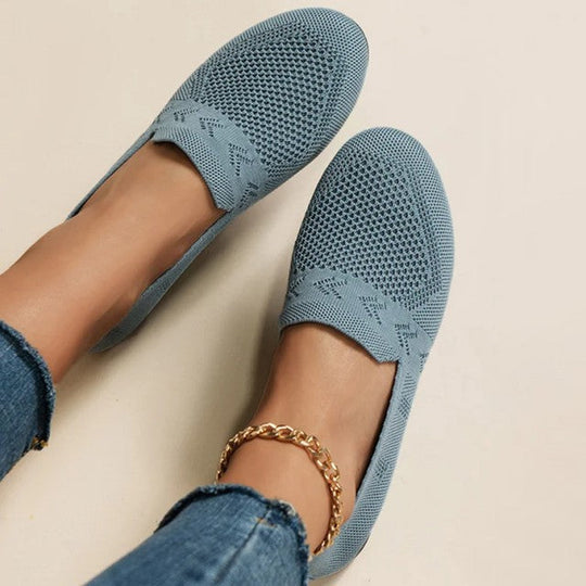 Heidi-Mode | Blaue Atmungsaktive Mesh Schuhe