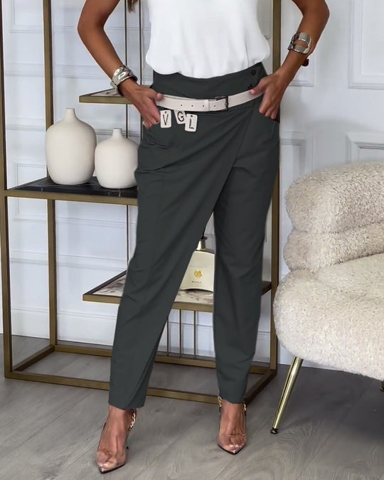 Heidi-Mode | Patchwork-Hose mit Gürtel