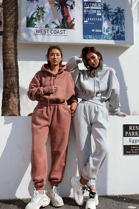 Heidi-Mode | Baumwolle Trainings- & Jogginganzug mit Vintage-Look für Frauen