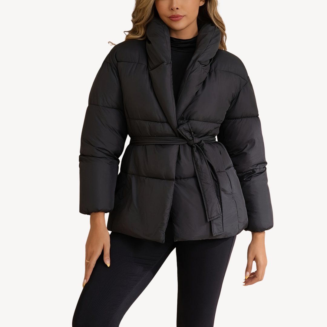 Heidi-Mode | Damen Pufferjacke mit Gürtel