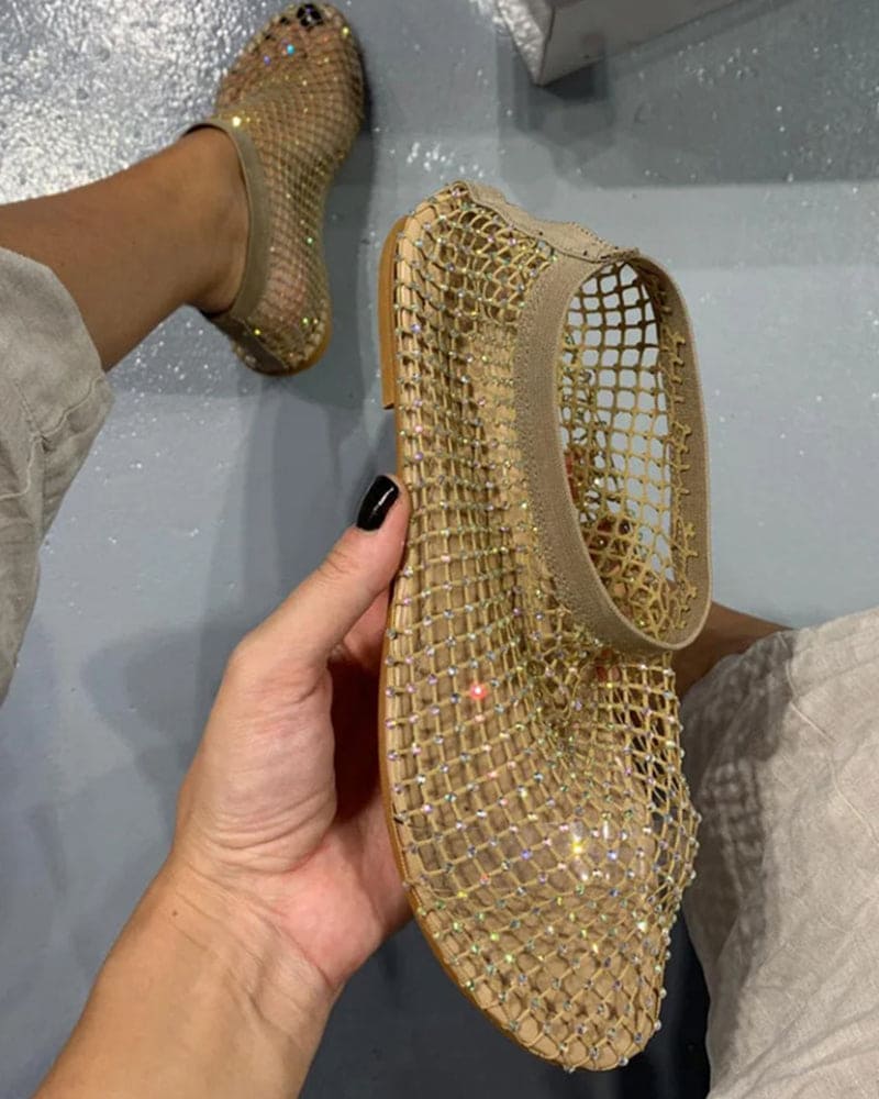Heidi-Mode | Stilvolle Glänzende Ballerinas