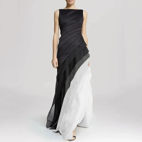 Elegante mehrlagige Ombre-Kleid