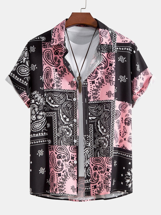 Print Button Up Hemd #Zufälliges Muster Design#