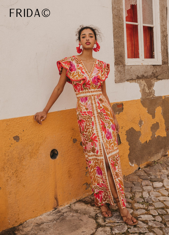 Frida - Sommerkleid Mediterraner-Stil