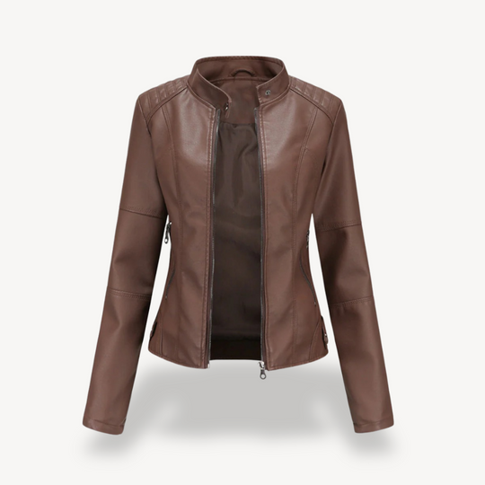 Heidi-Mode | Damen Kunstleder Bikerjacke
