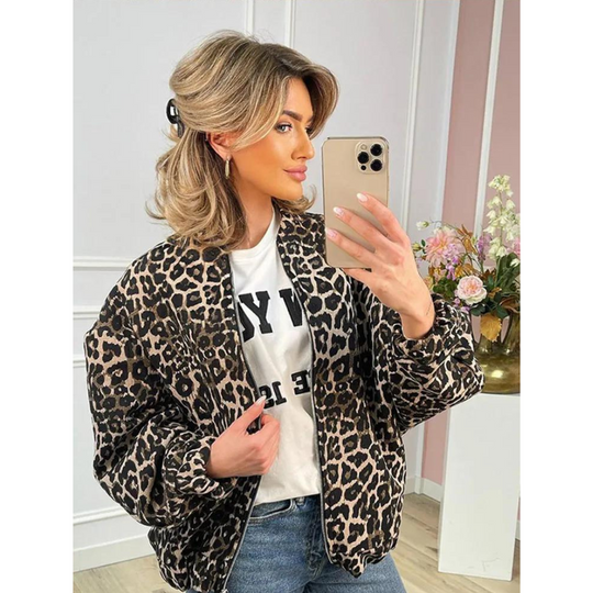 Heidi-Mode | Bomberjack mit Leopardenmuster