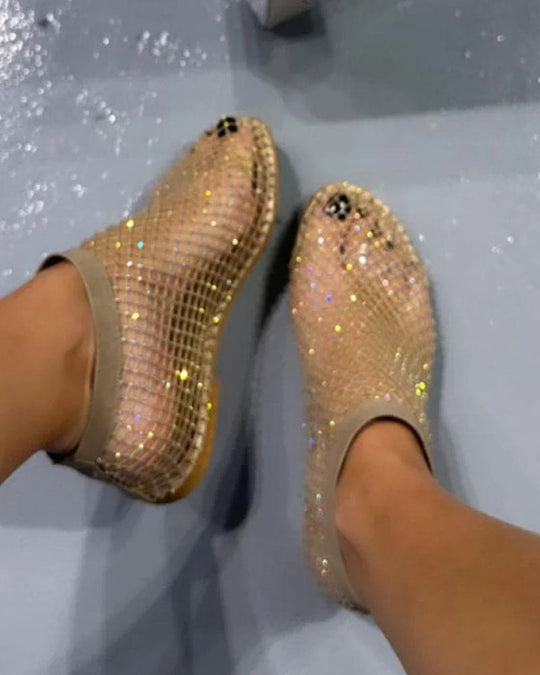 Heidi-Mode | Stilvolle Glänzende Ballerinas