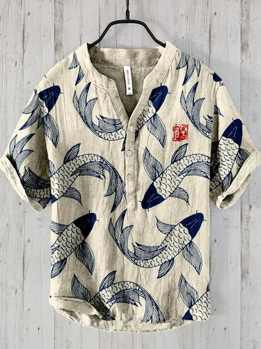 Heidi-Mode | Vintage Fisch Japanische Kunst Shirt