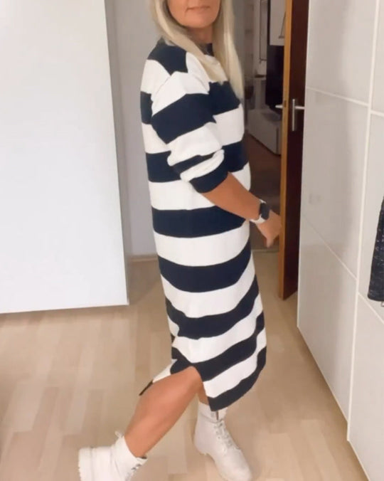 Heidi-Mode | Damenkleid mit Rundhalsausschnitt