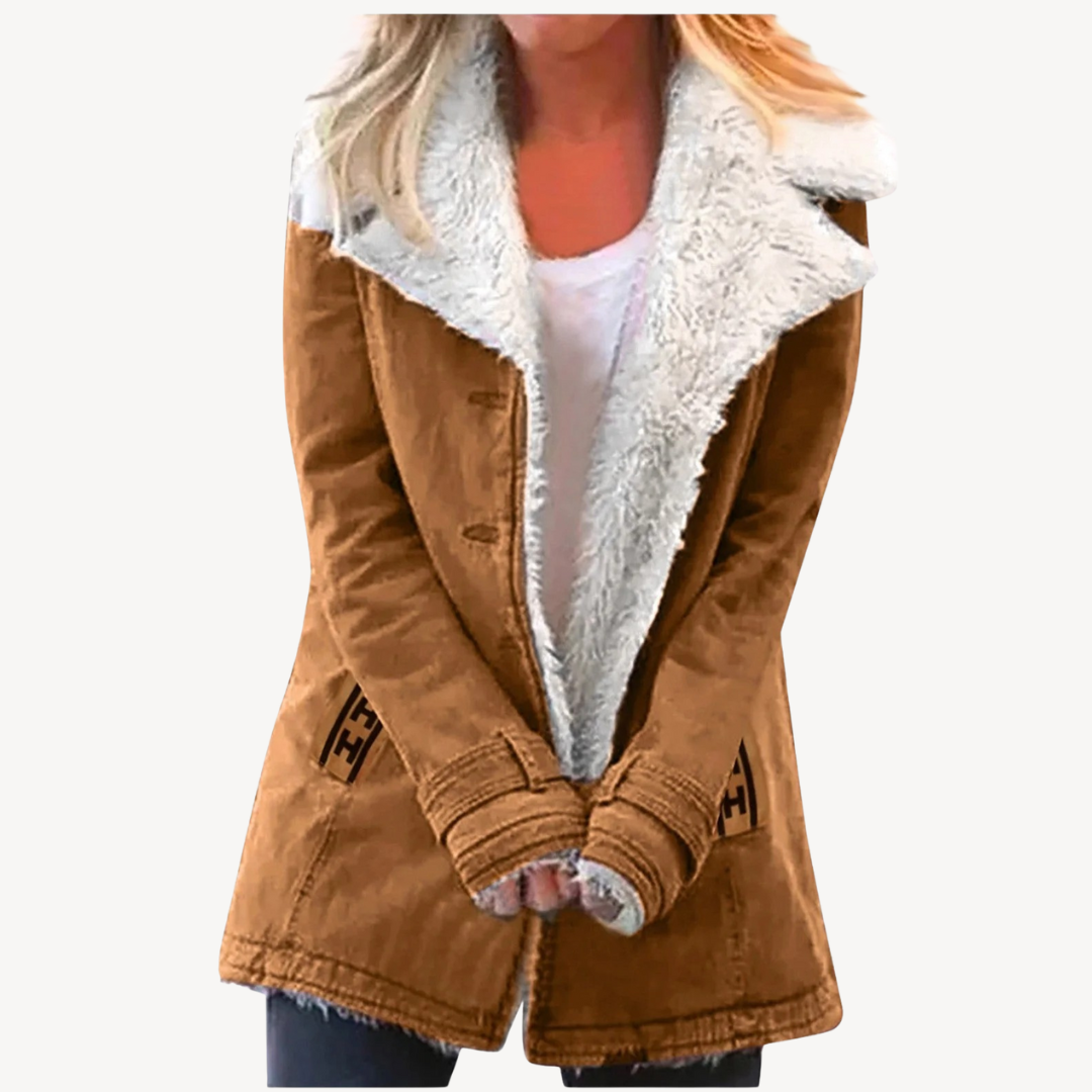 Heidi-Mode | Damen Fleecegefütterte Winterjacke