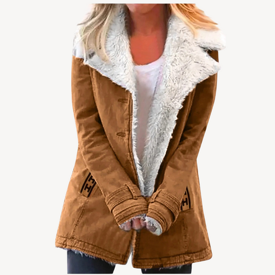 Heidi-Mode | Damen Fleecegefütterte Winterjacke