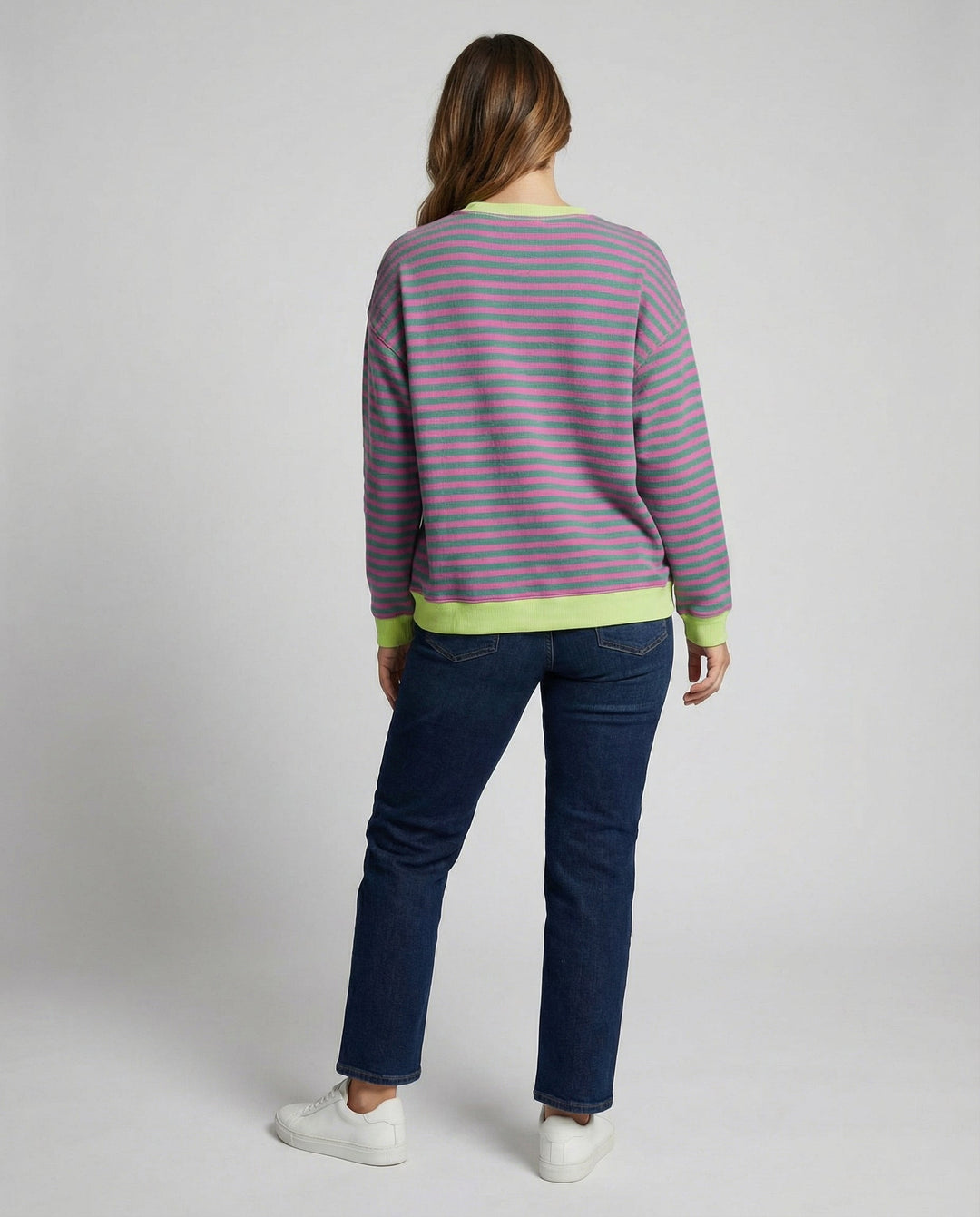 Gestreifter Oversized Pullover Damen | Heidi-Mode