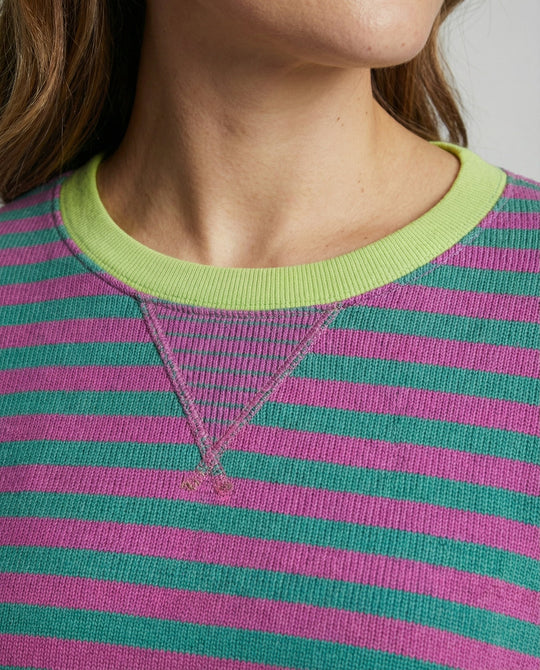 Gestreifter Oversized Pullover Damen | Heidi-Mode