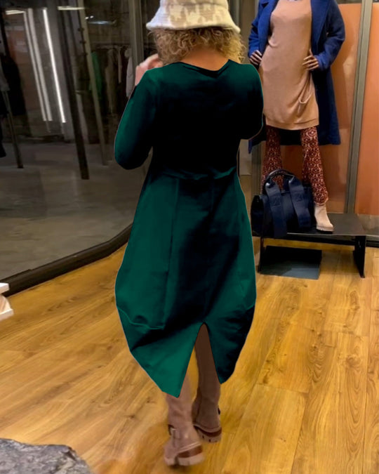 Heidi-Mode | Midi Herbstkleid mit Taschen