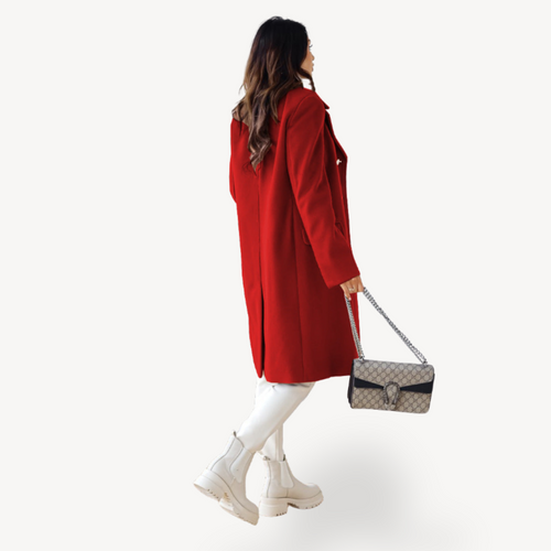 Heidi-Mode | Damen Doppelreiher Wollmantel