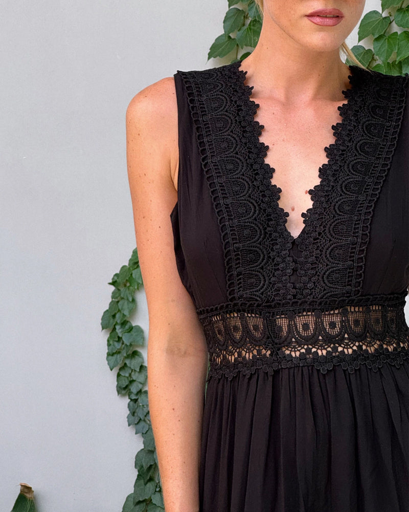 Heidi-Mode | Weiße Kleid mit Spitzenpaneelen