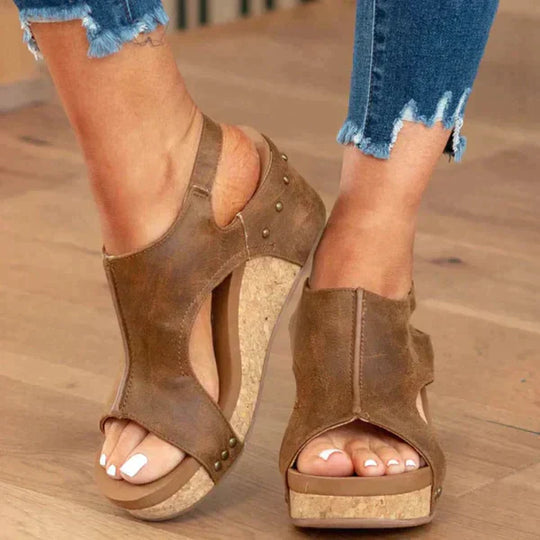 Heidi-Mode | Damensandalen mit Orthopädischer Sohle