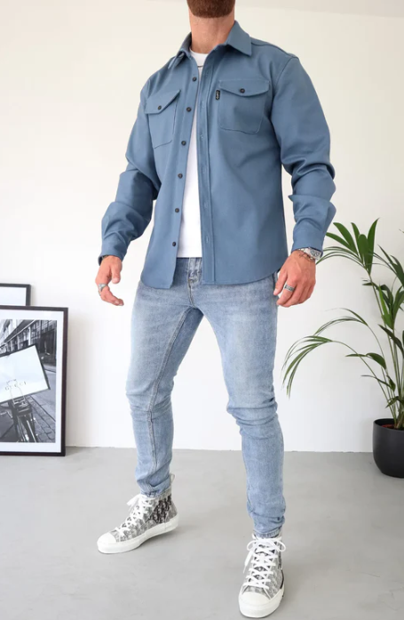 Hemdjacke mit Knopfleiste