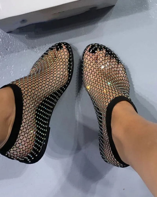 Heidi-Mode | Stilvolle Glänzende Ballerinas