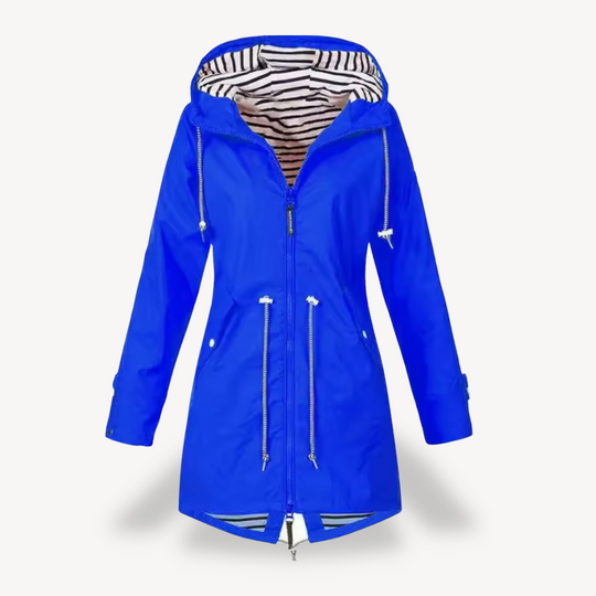 Heidi-Mode | Damen Wasserdichte Kapuzenregenjacke