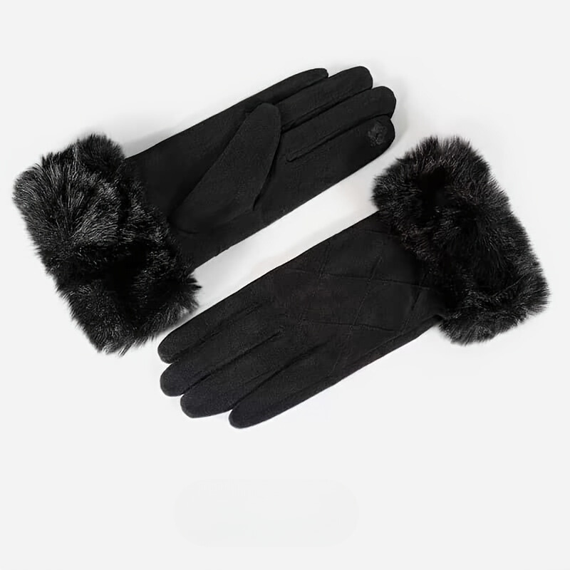 Heidi-Mode | Winter Wildledertasche Touchscreen Handschuhe für Damen
