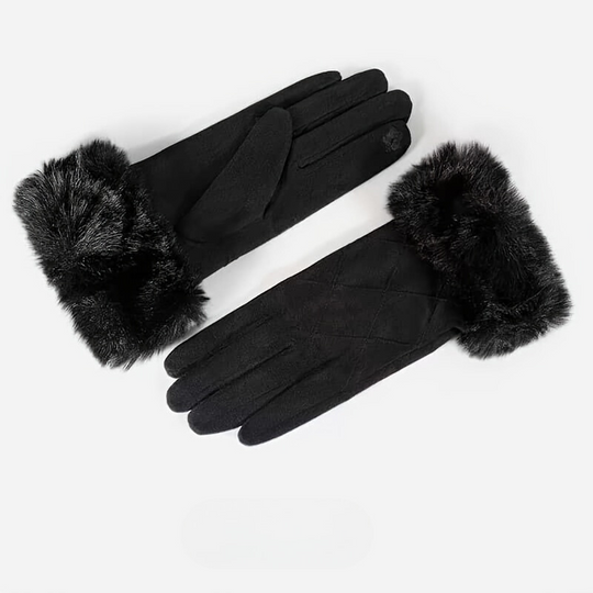 Heidi-Mode | Winter Wildledertasche Touchscreen Handschuhe für Damen