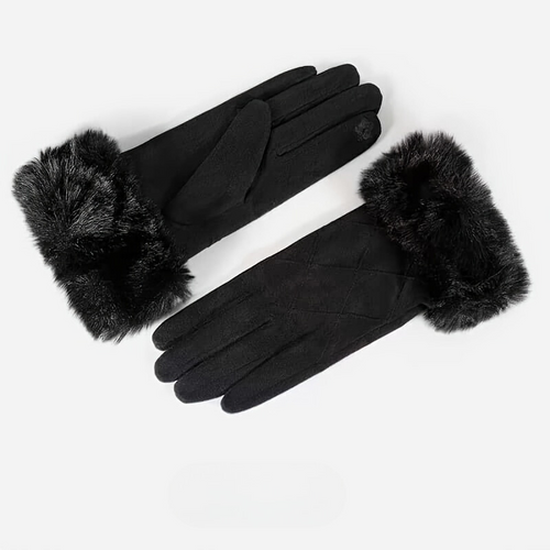 Heidi-Mode | Winter Wildledertasche Touchscreen Handschuhe für Damen