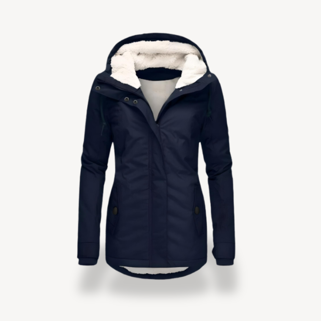 Heidi-Mode | Damen Wasserdichte Winterjacke mit Kapuze