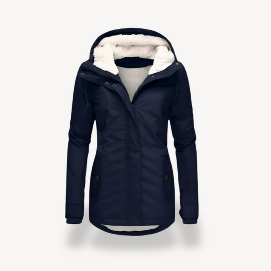Heidi-Mode | Damen Wasserdichte Winterjacke mit Kapuze