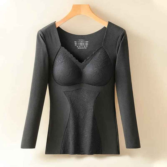 Heidi-Mode | Wärmende Spitzen Detailformende Top
